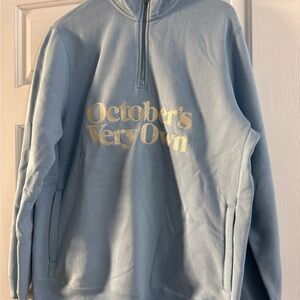 OVO Light Blue Zip Up Sweater